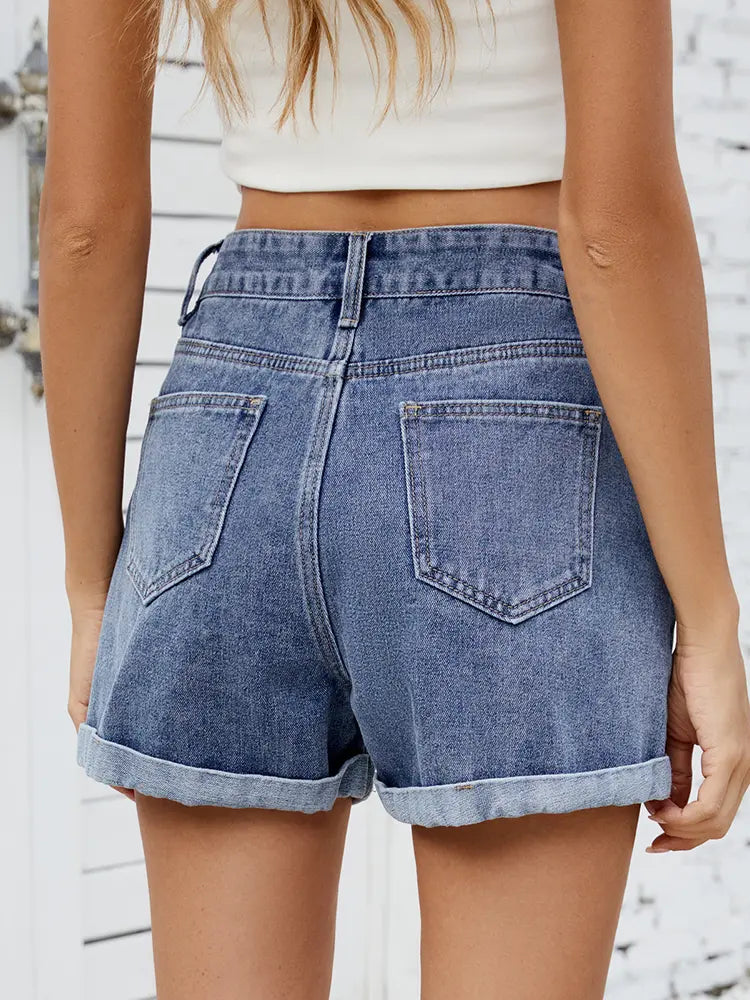 Denim Shorts Image 2